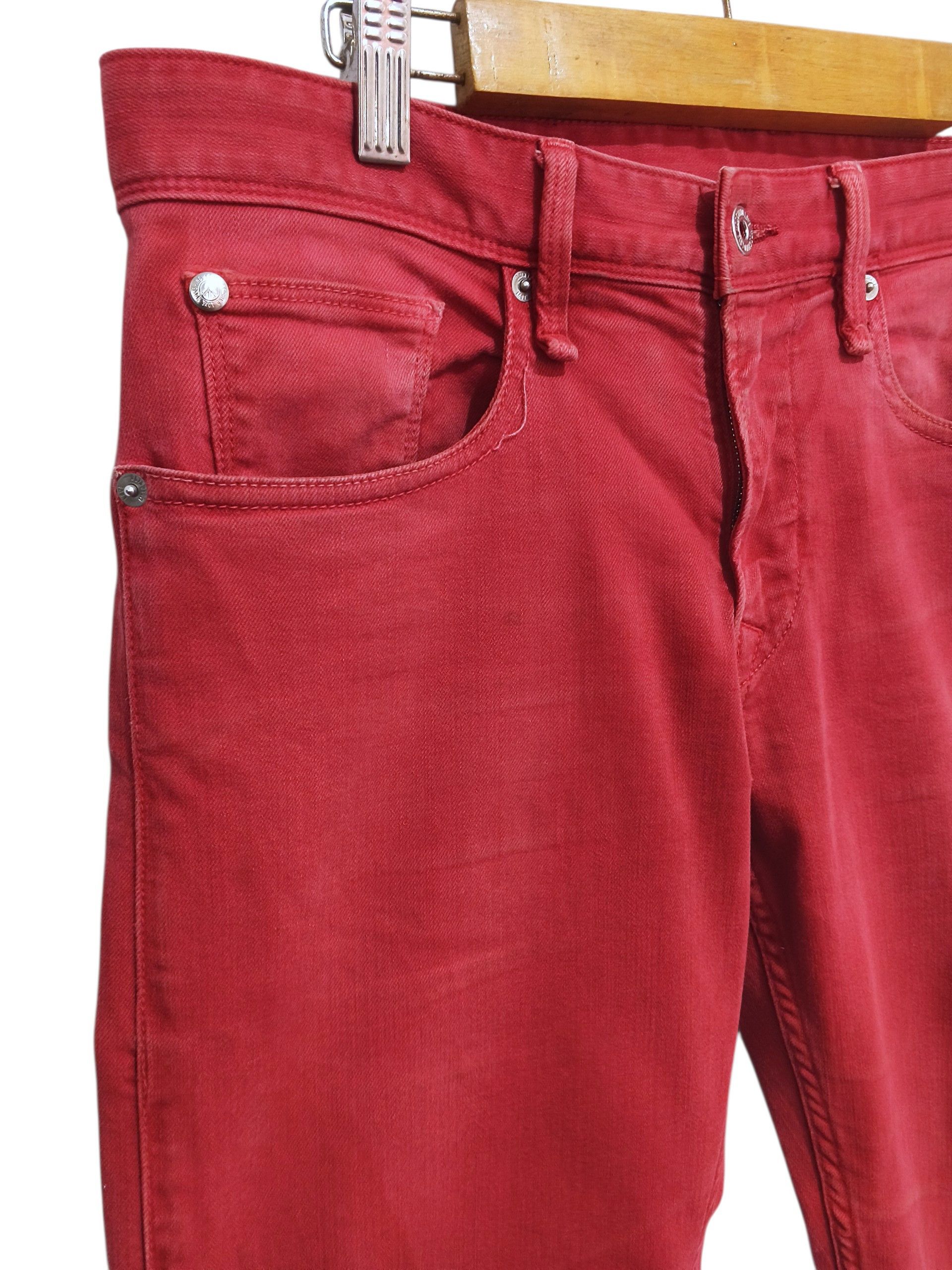 Love Moschino Y2K Love Moschino Red Slim Fit Stretch Denim Jeans Size 32" / US 10 / IT 46 - 6 Thumbnail