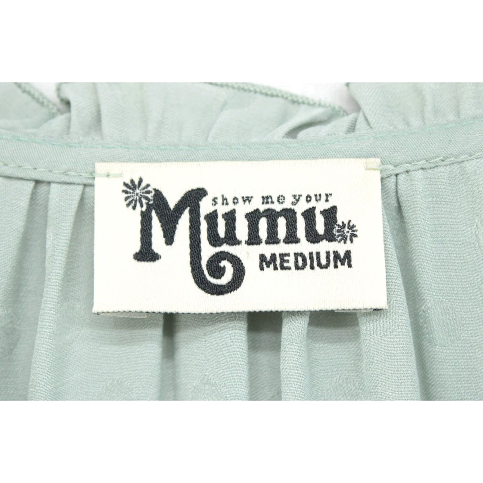 Show Me Your MuMu Show Me Your Mumu Charlene Tunic Top Women's M Green Polka Dot Tie-Sleeve V-Neck Pullover Blouse Casual/Business Women 90s? Size M / US 6-8 / IT 42-44 - 6 Thumbnail