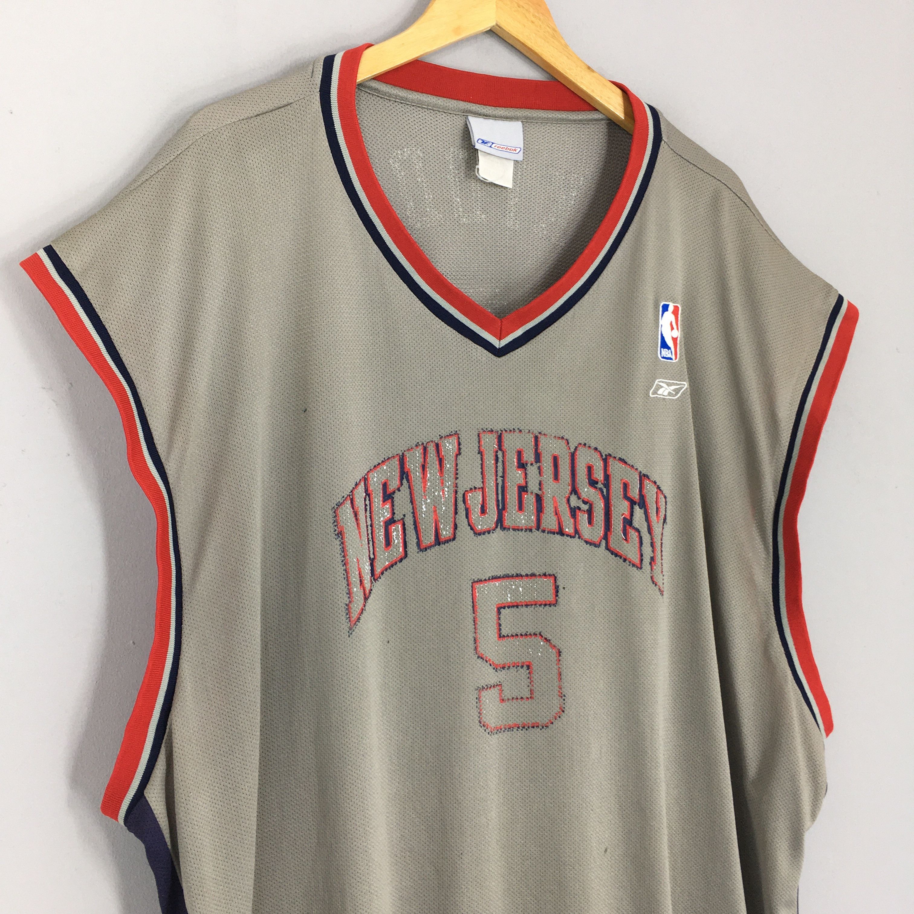NBA × Nike × Vintage Vintage New Jersey Nets Basketball NBA Jersey 4XLarge Size US XXL / EU 58 / 5 - 3 Thumbnail