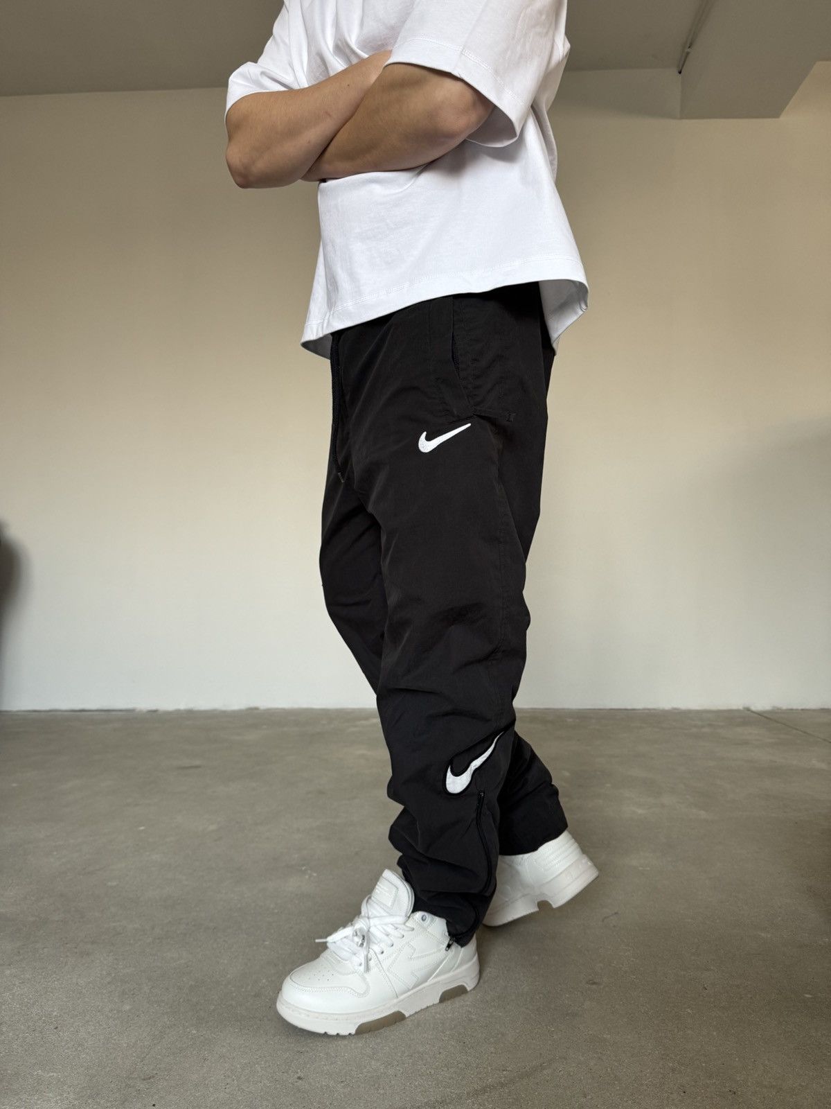 Nike Vintage Nike Double Swoosh Track Pants Size US 30 / EU 46 - 1 Thumbnail