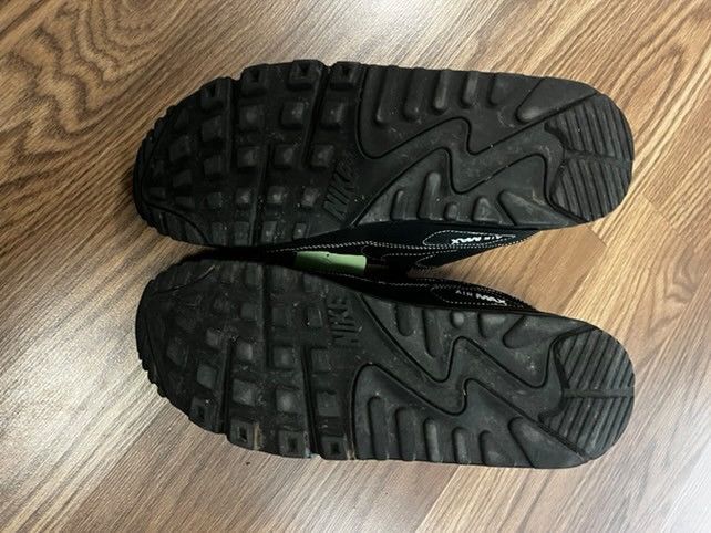 Nike Rare Nike Air Max 90 ‘Black White Stitching’ Size US 9 / EU 42 - 4 Thumbnail