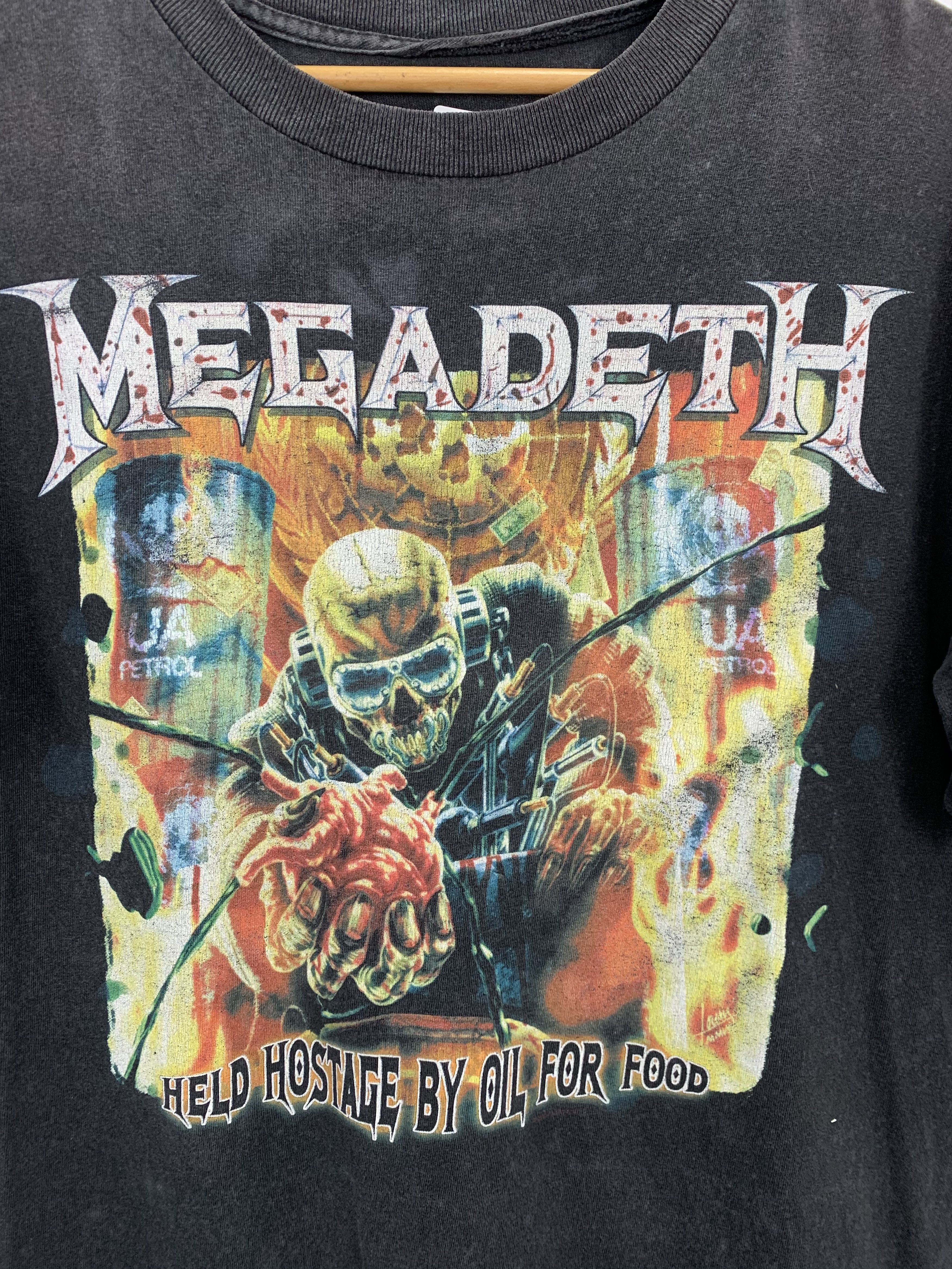 Band Tees × Megadeth × Vintage Vintage 90s Sun Faded Megadeth Band T Shirt TA0196 Size US L / EU 52-54 / 3 - 5 Thumbnail