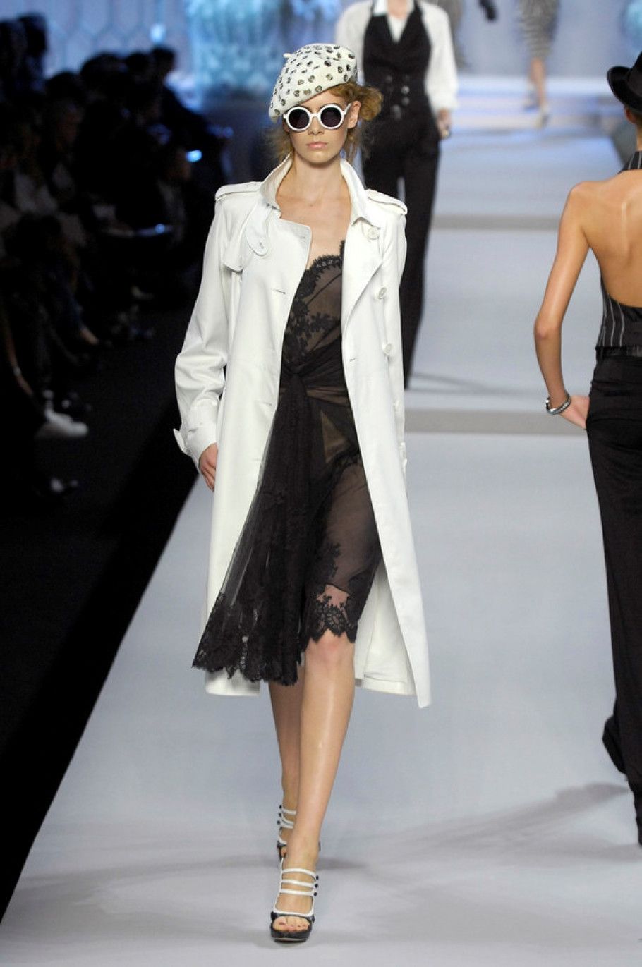 Dior Christian Dior S/S 2008 John Galliano Lace Veil Dress Size S / US 4 / IT 40 - 7 Thumbnail