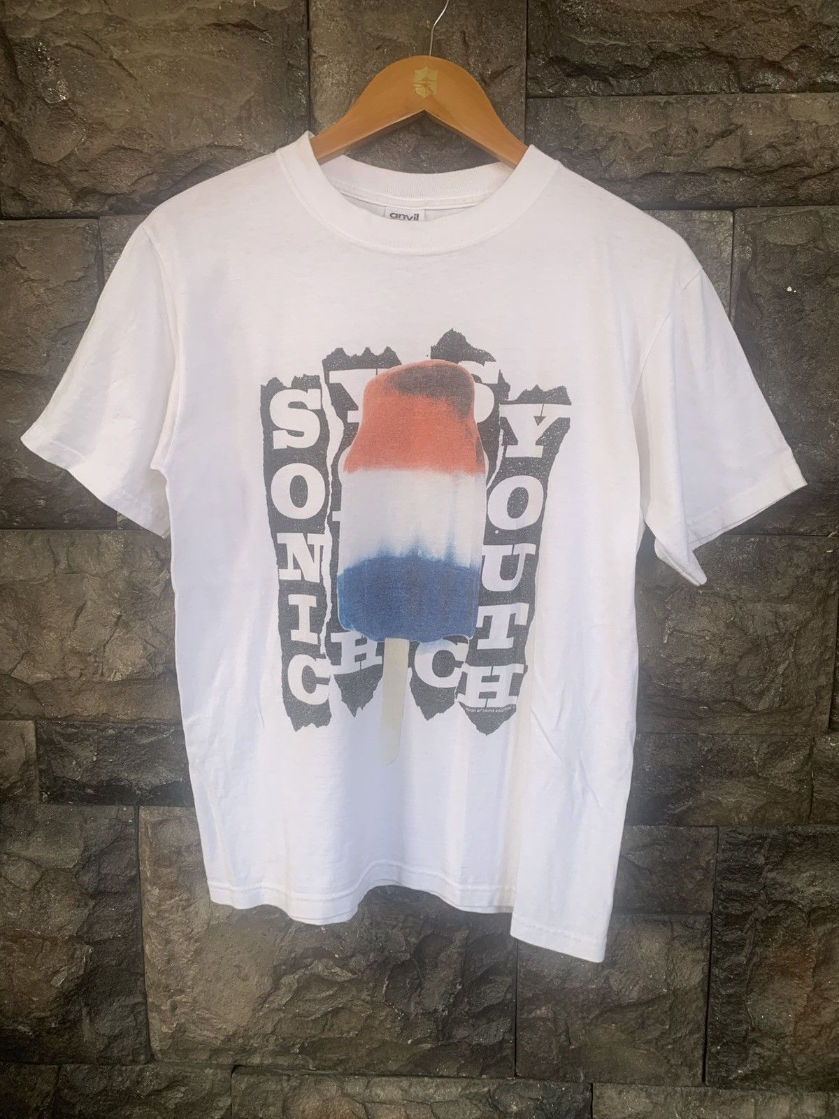 Band Tees × Vintage Vintage Sonic Youth Bomb Pop Ice Cream Band T shirt Size US S / EU 44-46 / 1 - 1 Thumbnail