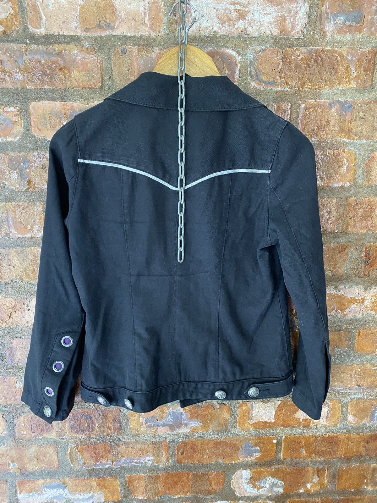 Japanese Brand ALGONQUINS Japan punk and gothic “0” ring Zipper Jacket Size S / US 4 / IT 40 - 12 Thumbnail