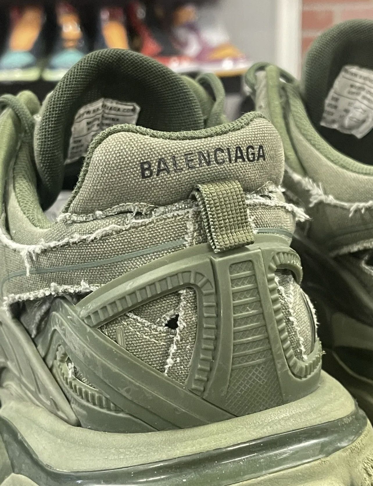 Balenciaga Size 13 - Balenciaga Track2 Sneakers Khaki Green 46EU Size US 13 / EU 46 - 8 Thumbnail