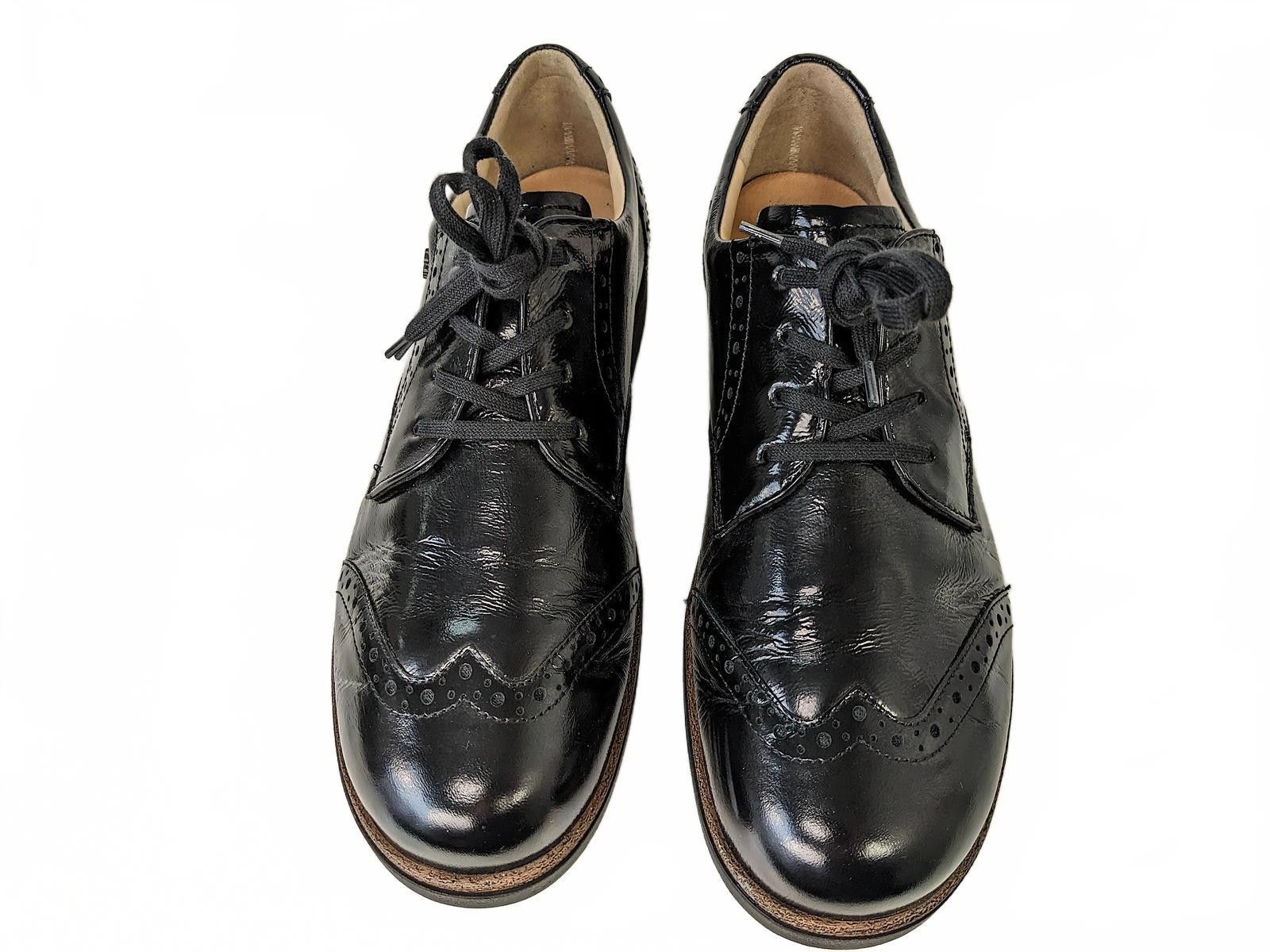 Other Finn Comfort Men Dress Shoes Germany LaceUp Black Patent 7 Size US 7 / EU 40 - 2 Thumbnail