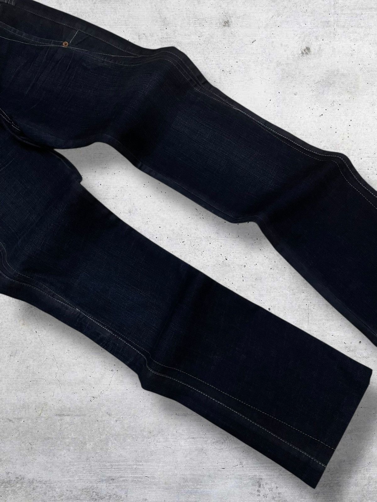 Notify VINTAGE NOTIFY CRAFTED JAPAN DESIGNER OG FLARED INDIGO DENIM Size US 28 / EU 44 - 6 Thumbnail