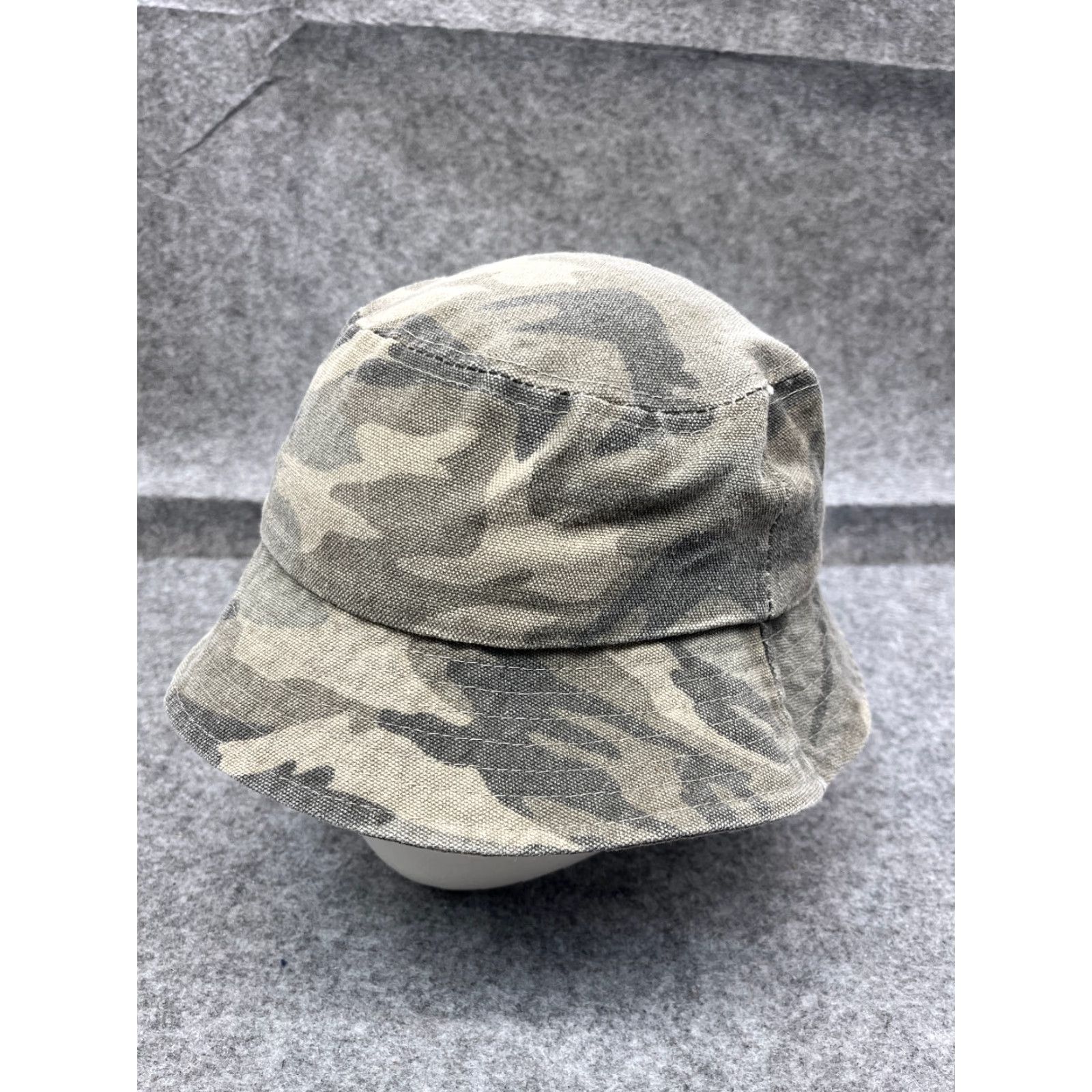 Vintage VINTAGE Camouflage Hat Bucket Adult One Size Green Cotton Hunt Camp? Size ONE SIZE - 4 Thumbnail
