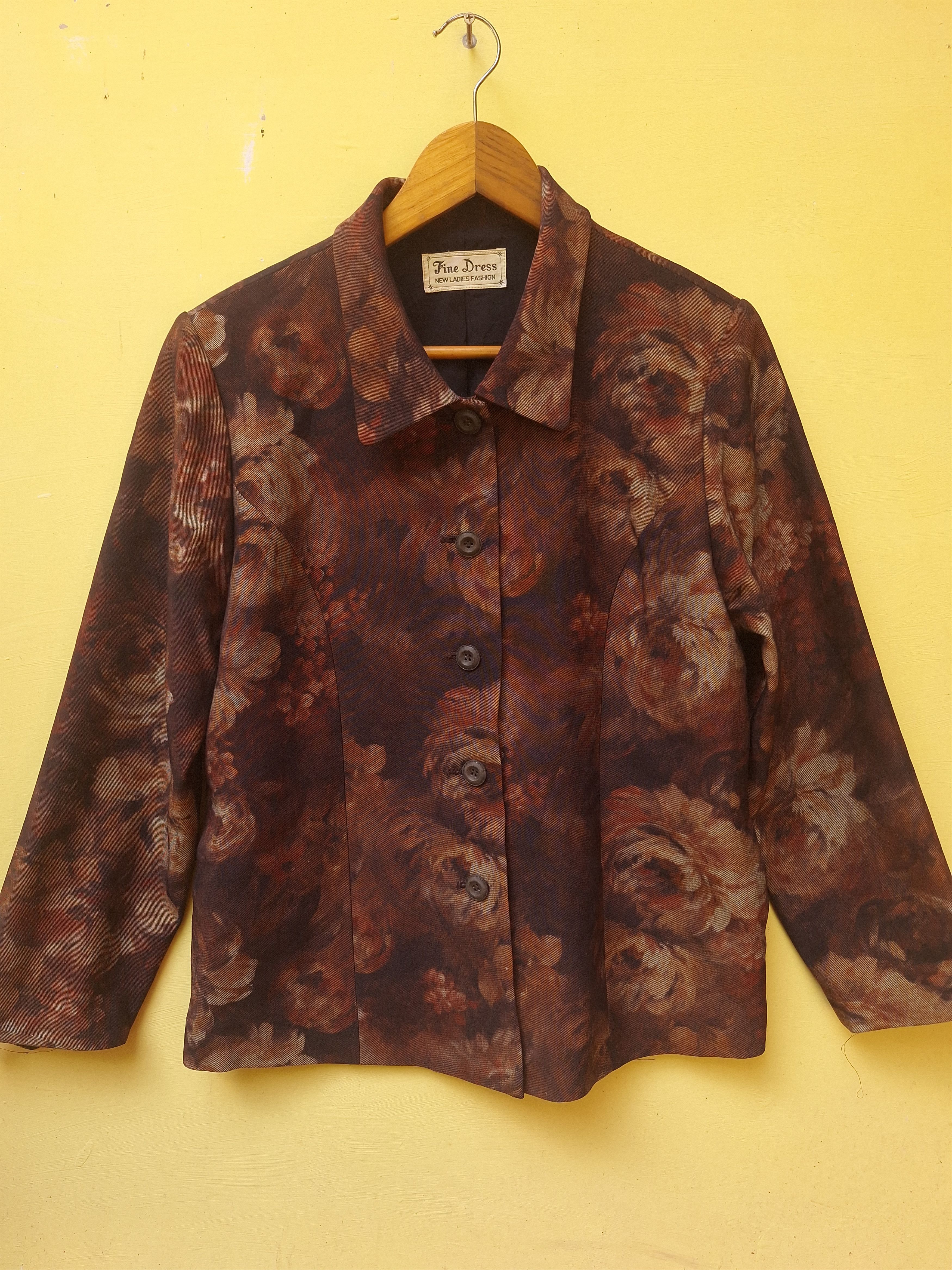 Japanese Brand Floral Coat Blazer Oriental Vibes Coat Size S / US 4 / IT 40 - 1 Thumbnail