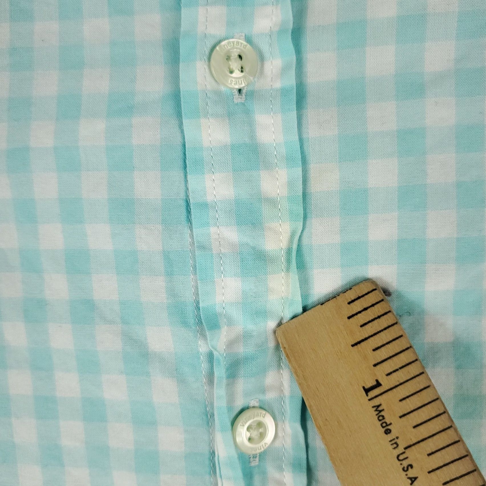 Vineyard Vines VINEYARD VINES Shirt Mens L Blue Check Slim Fit Button Up Long Sleeve Size US L / EU 52-54 / 3 - 3 Thumbnail