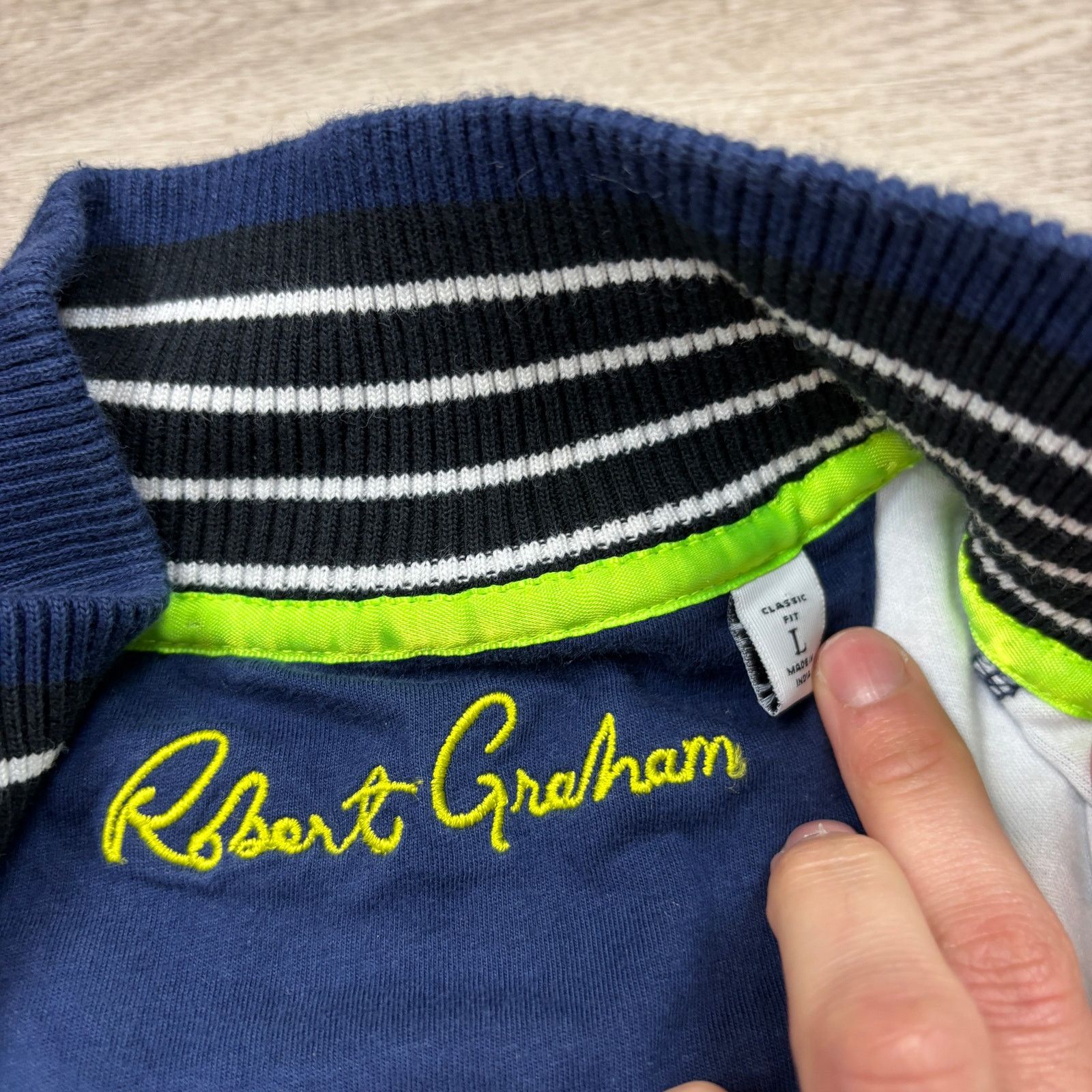 Robert Graham Robert Graham Street Circuit Camo 1/4 Zip Pullover Large Size US L / EU 52-54 / 3 - 4 Thumbnail