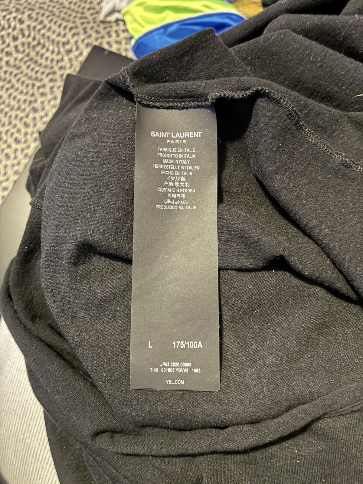Saint Laurent Paris Saint Laurent Broken Heart tee Size US L / EU 52-54 / 3 - 4 Thumbnail