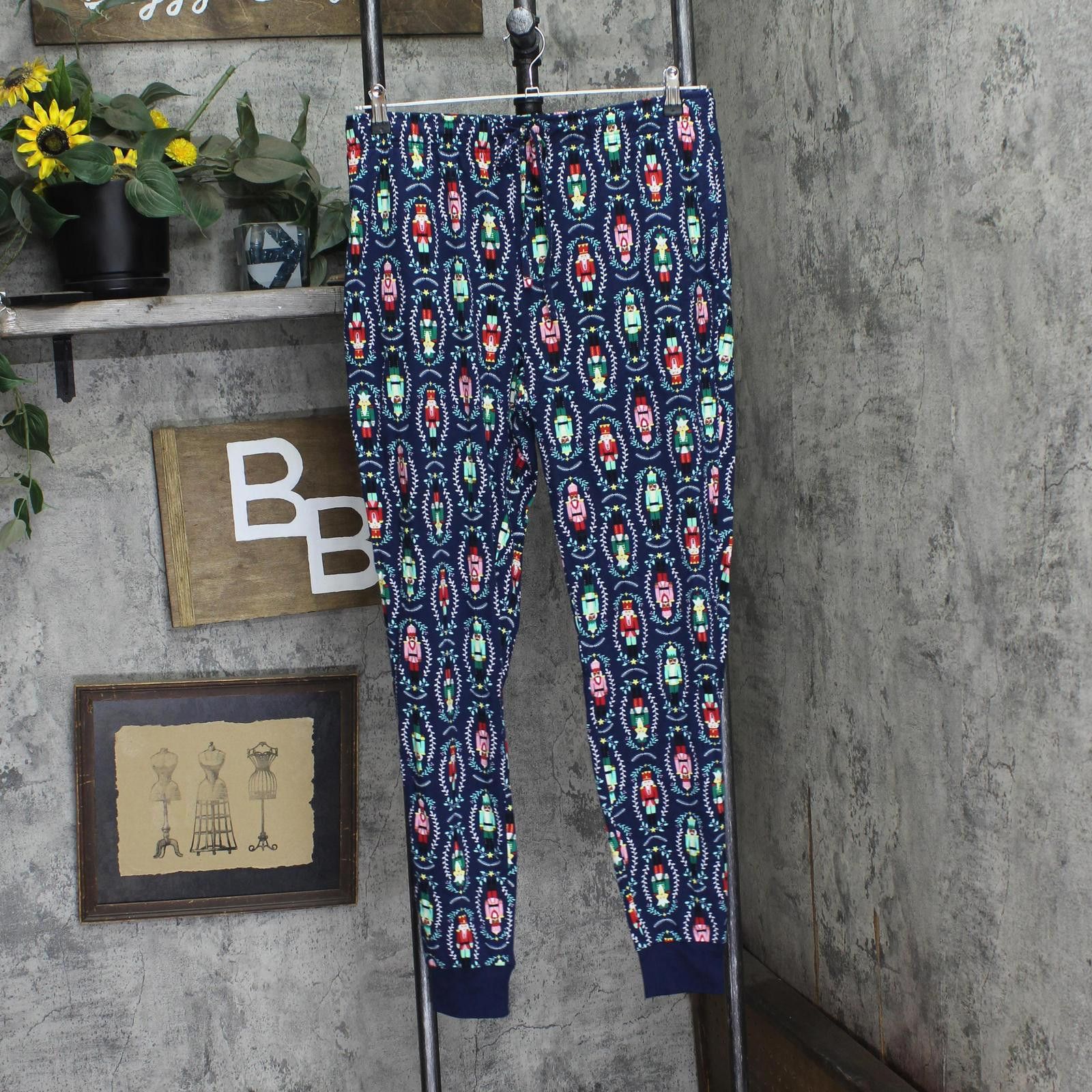 Other New Holiday Lane Christmas Cotton Pajama Pants Navy Blue M Size 32" / US 10 / IT 46 - 1 Thumbnail