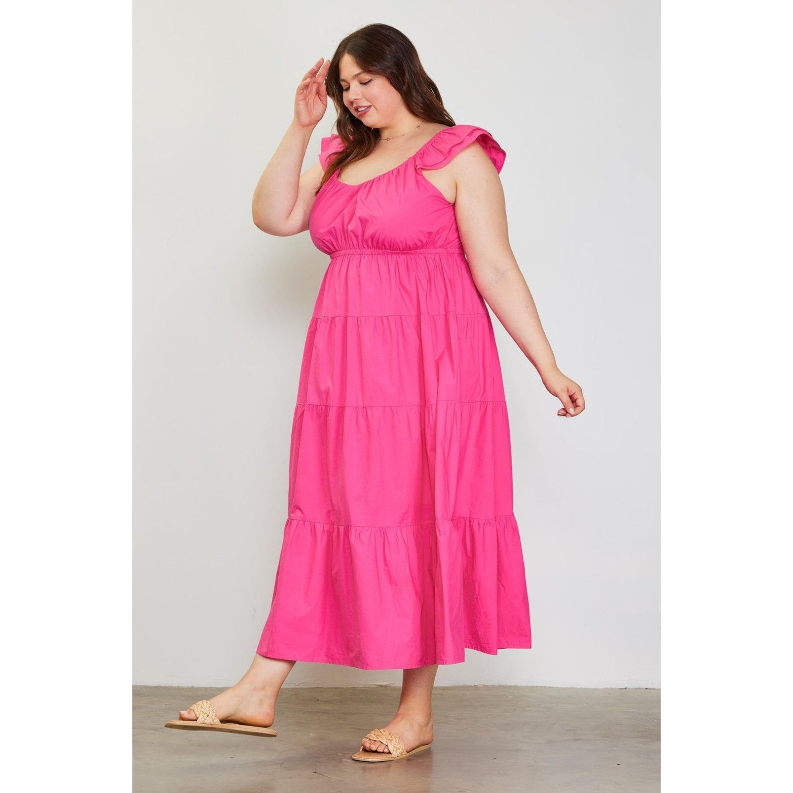 Other Skies Are Blue Curvy Maxi Cotton Beach Resort Dress 1X Size XXL / US 16-18 / IT 52-54 - 2 Thumbnail