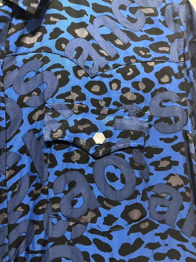 Undercover Blue Leopard Print Short Sleeve Shirt Size US M / EU 48-50 / 2 - 4 Thumbnail
