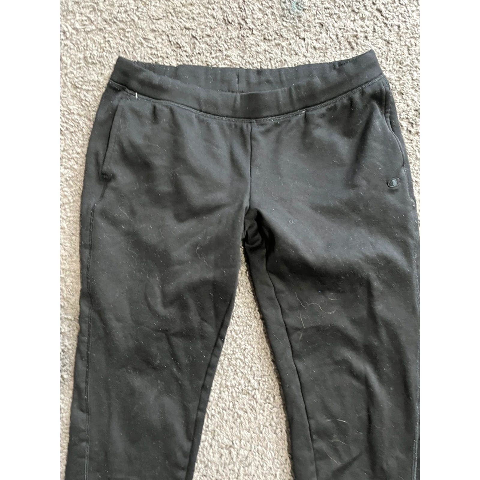 Champion Champion Sweatpants black Small Womens Regular Pants Athletic Fleece Logo Quick Dry Moisture Wicking Elastic Waist Size 28" / US 6 / IT 42 - 2 Thumbnail