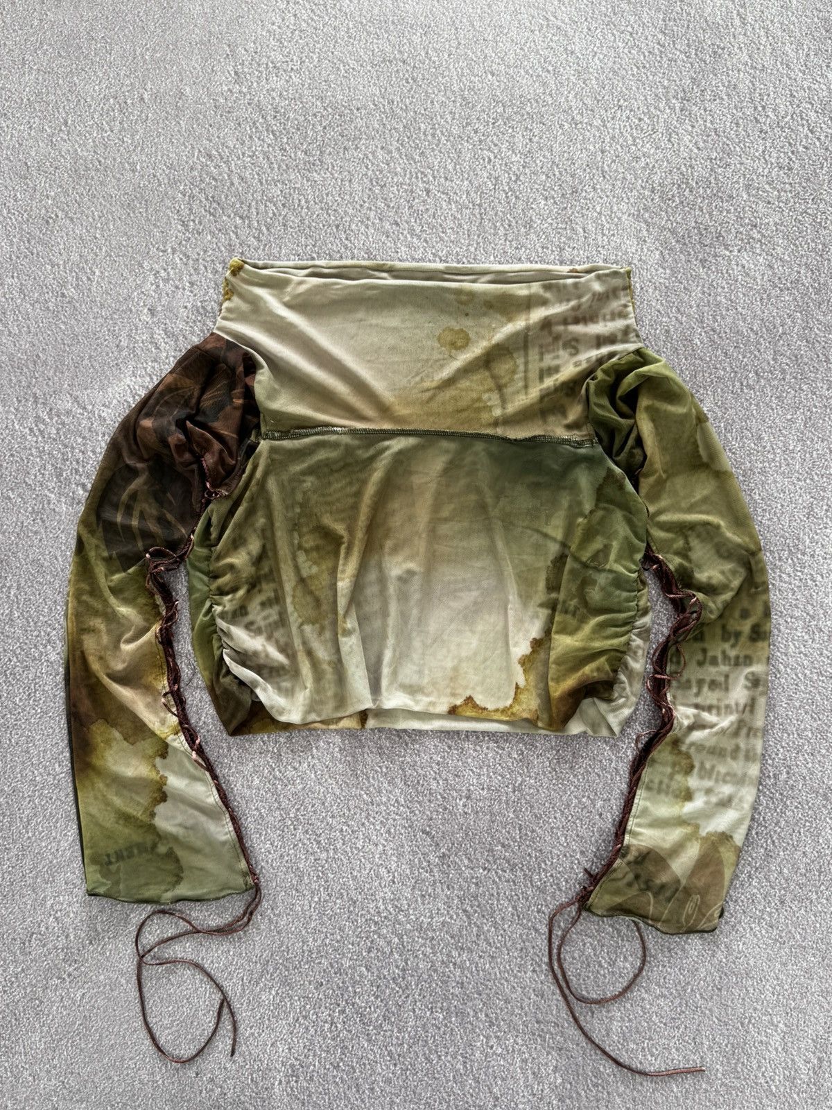 Jaded London Jaded London Y2K Mesh Lace Up Fold Over Top Size M / US 6-8 / IT 42-44 - 1 Thumbnail