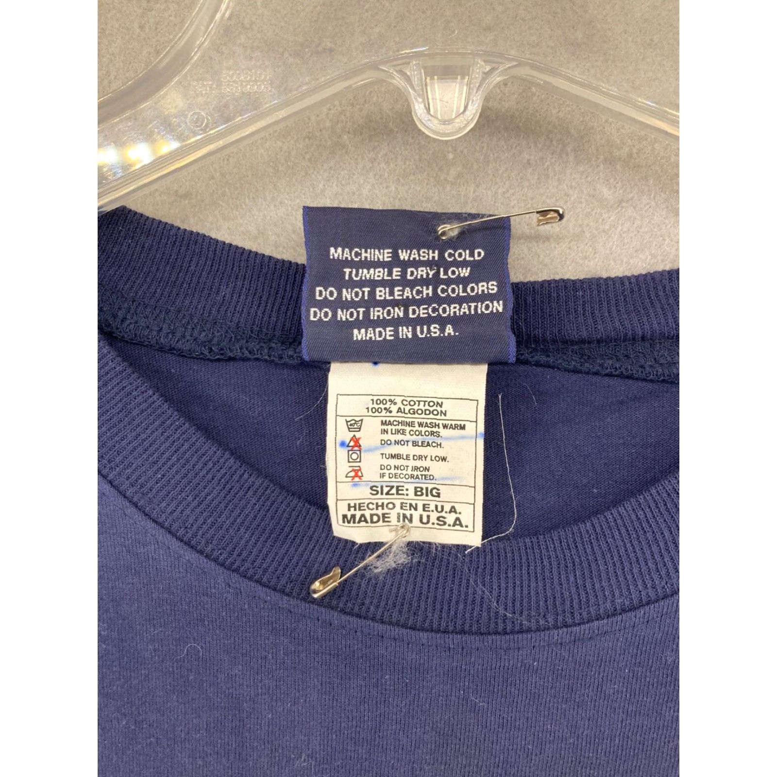 Vintage VINTAGE Hip Hop T-Shirt Mens Large Blue 90s Street Wear Tee Size US L / EU 52-54 / 3 - 7 Thumbnail