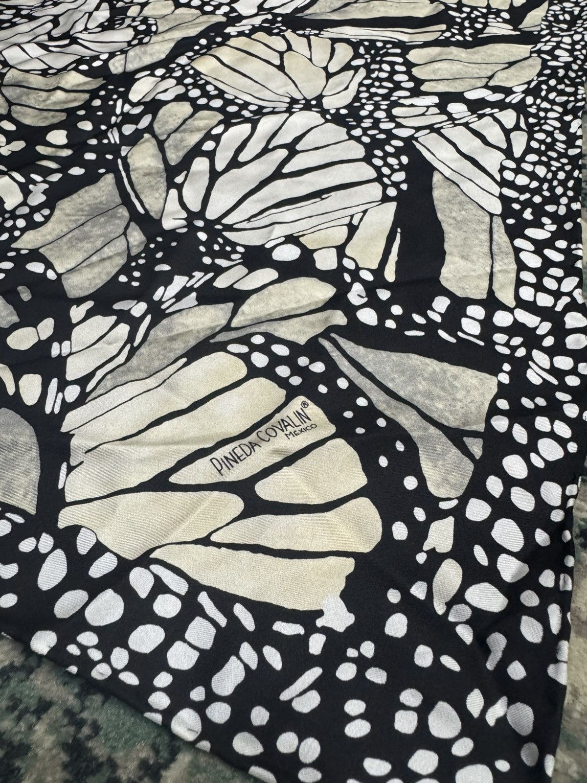 Designer PINEDA COVALIN ABSTRACT PATTERN SILK SCARF Size ONE SIZE - 2 Thumbnail