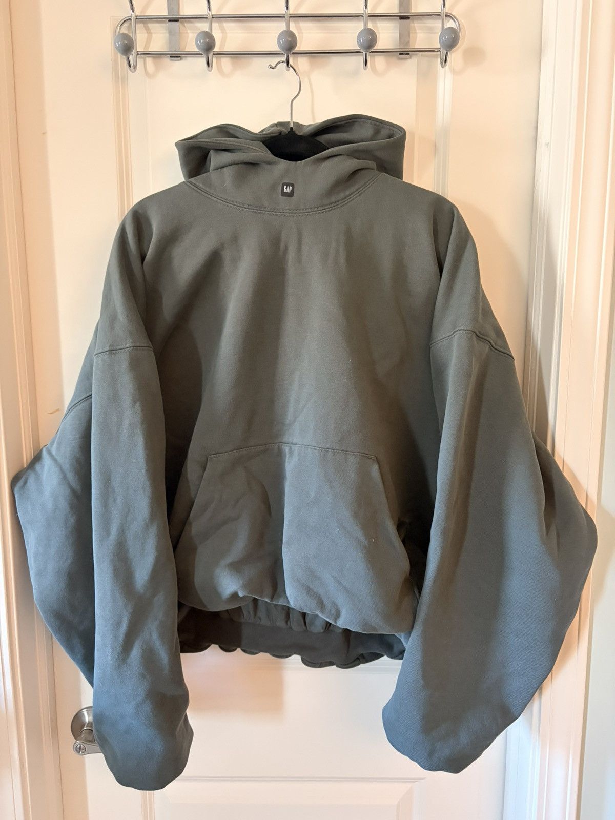 Balenciaga × Gap × Yeezy Yeezy Gap Balenciaga Logo Hoodie Green Size Medium Size US M / EU 48-50 / 2 - 1 Thumbnail