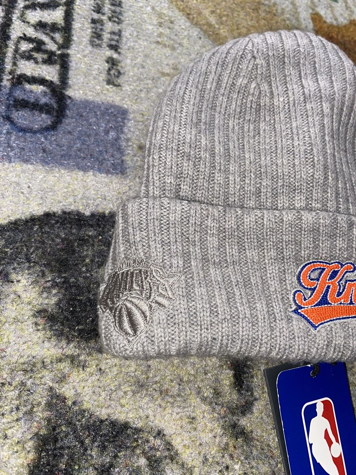 Kith Kith for New York Knicks Court Vision Logo Beanie Size ONE SIZE - 3 Thumbnail