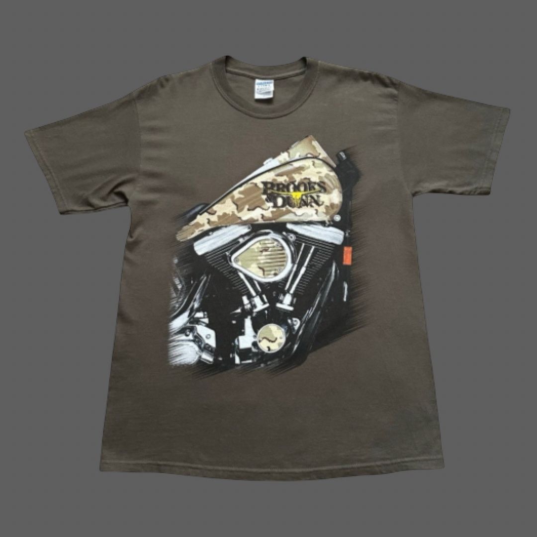 Gildan Brooks & Dunn Ride With the U.S.A. Tee Size M Green Size US M / EU 48-50 / 2 - 1 Thumbnail