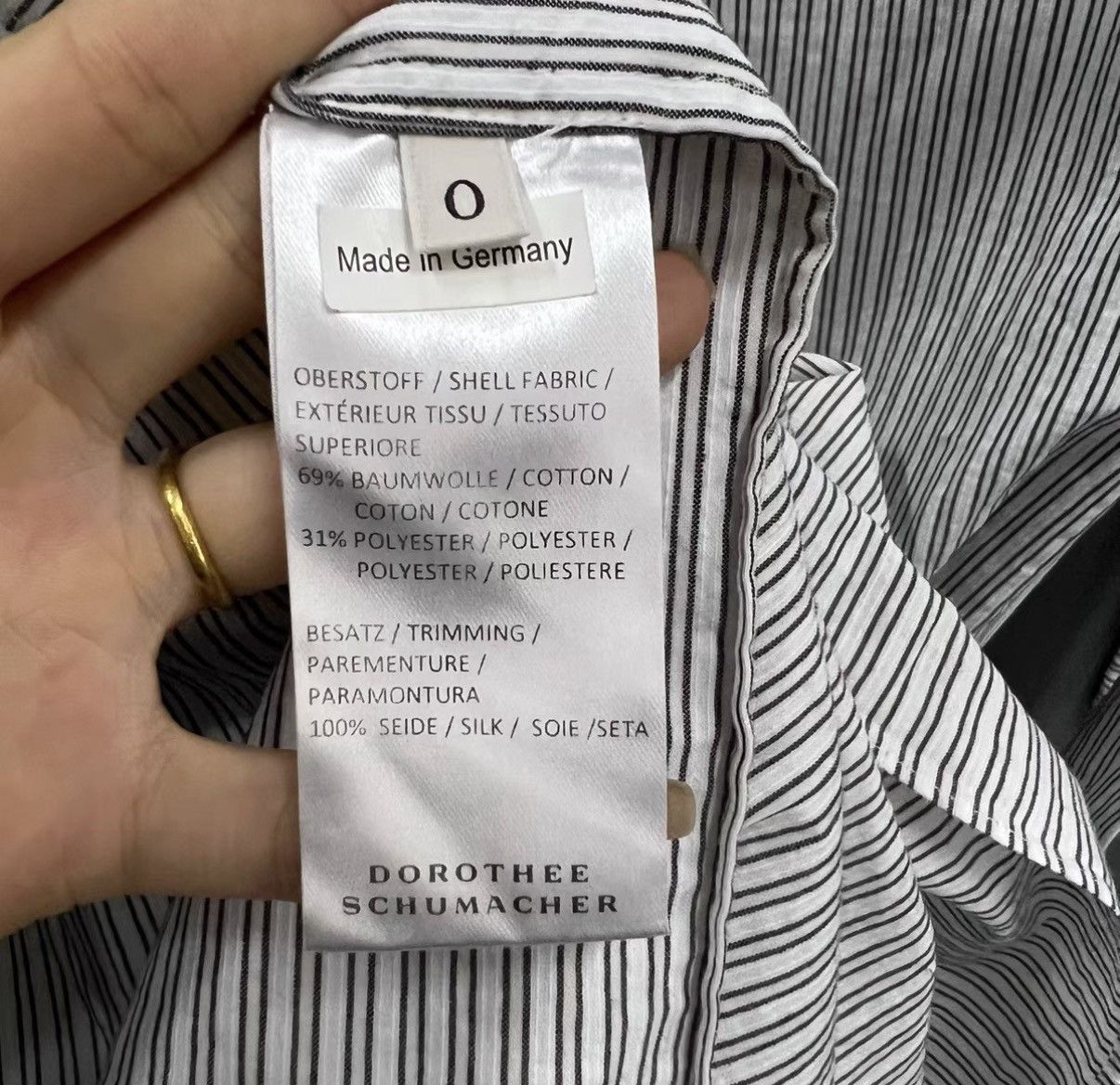 DOROTHEE SCHUMACHER Dorothee Schumacher Striped Shirt Dress J41 Size XS / US 0-2 / IT 36-38 - 2 Thumbnail