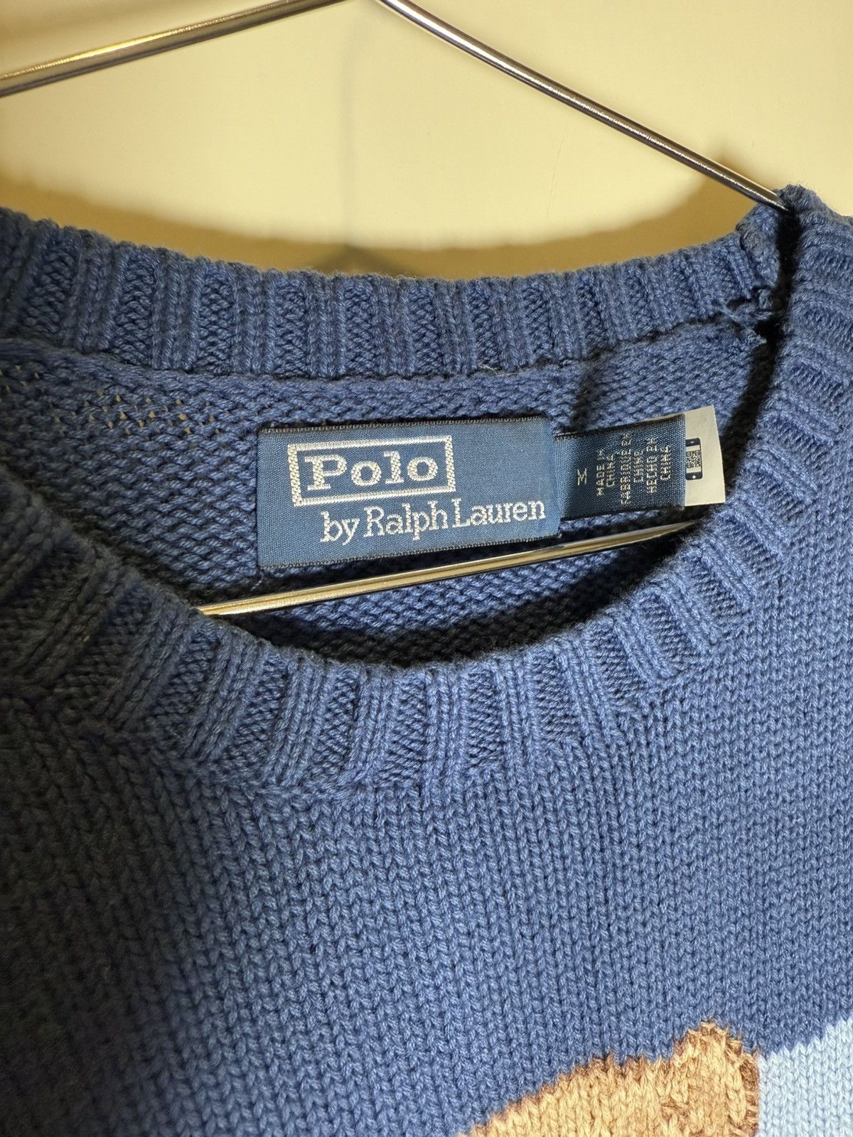 Polo Ralph Lauren POLO RALPH LAUREN KNIT BEAR SWEATER RL 67 SURF Size US M / EU 48-50 / 2 - 4 Thumbnail
