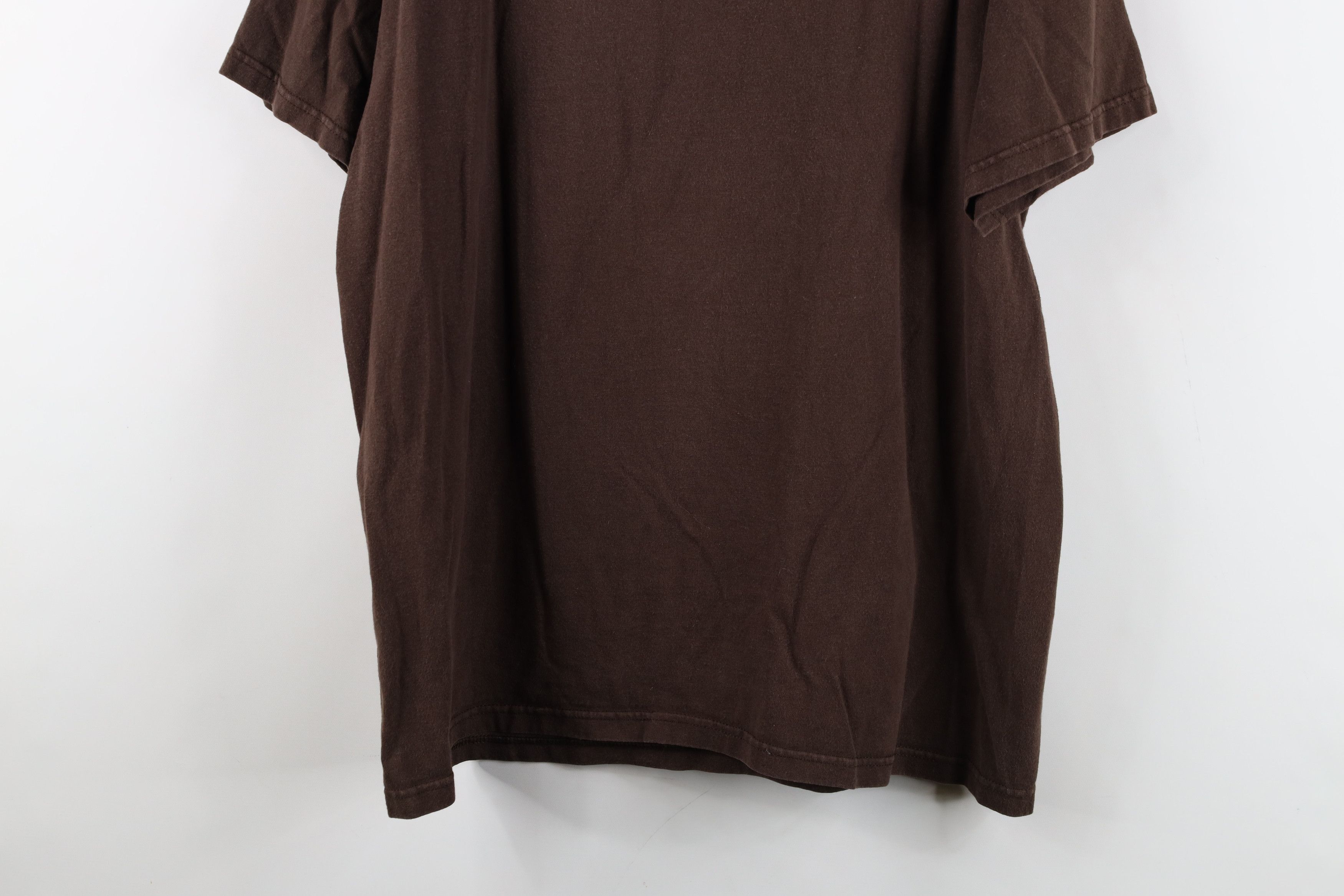 Vintage Vintage 90s Y2K Streetwear Outer Banx T-Shirt Brown Cotton Size US L / EU 52-54 / 3 - 13 Thumbnail