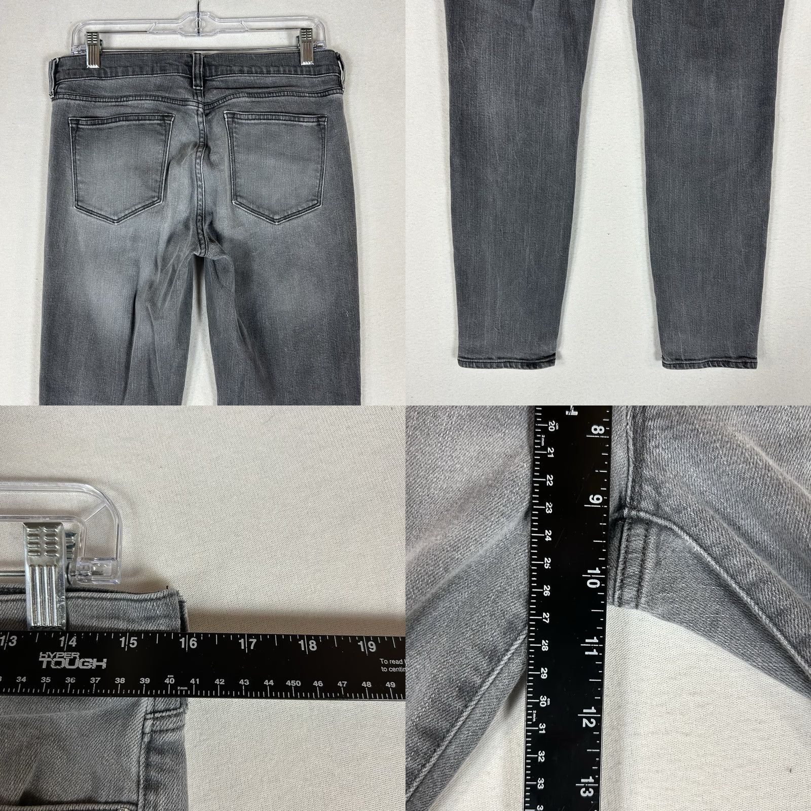 J.Crew J. Crew Jeans Skinny 29 Gray Denim Mid Rise Regular Women's Jeans Skinny 29in Inseam 28in Cotton Blend Stretch 5-Pocket City Preppy Vintage No Size 29" - 8 Thumbnail