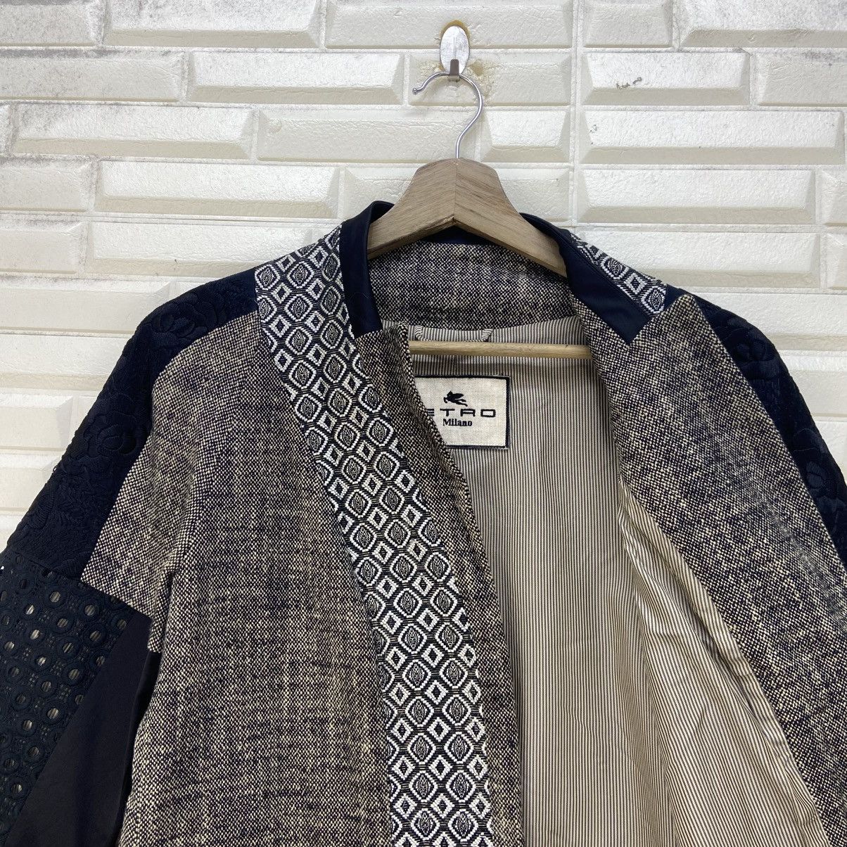 Etro Etro Milano Flower Embroidery Cotton + Linen Long Jacket Size S / US 4 / IT 40 - 18 Thumbnail