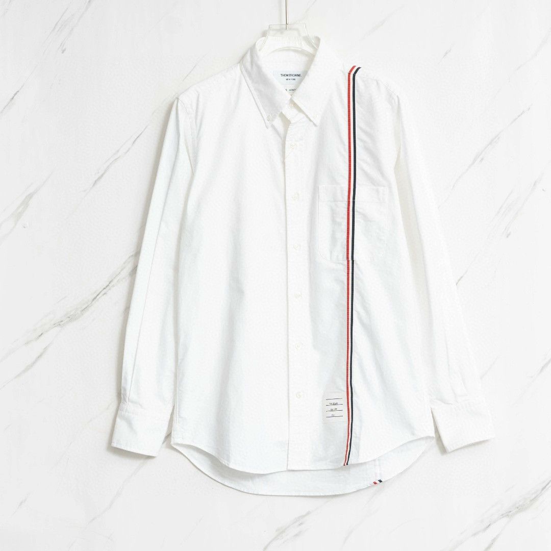 Thom Browne Thom Browne Men's Striped Collar Shirt Size US M / EU 48-50 / 2 - 1 Thumbnail