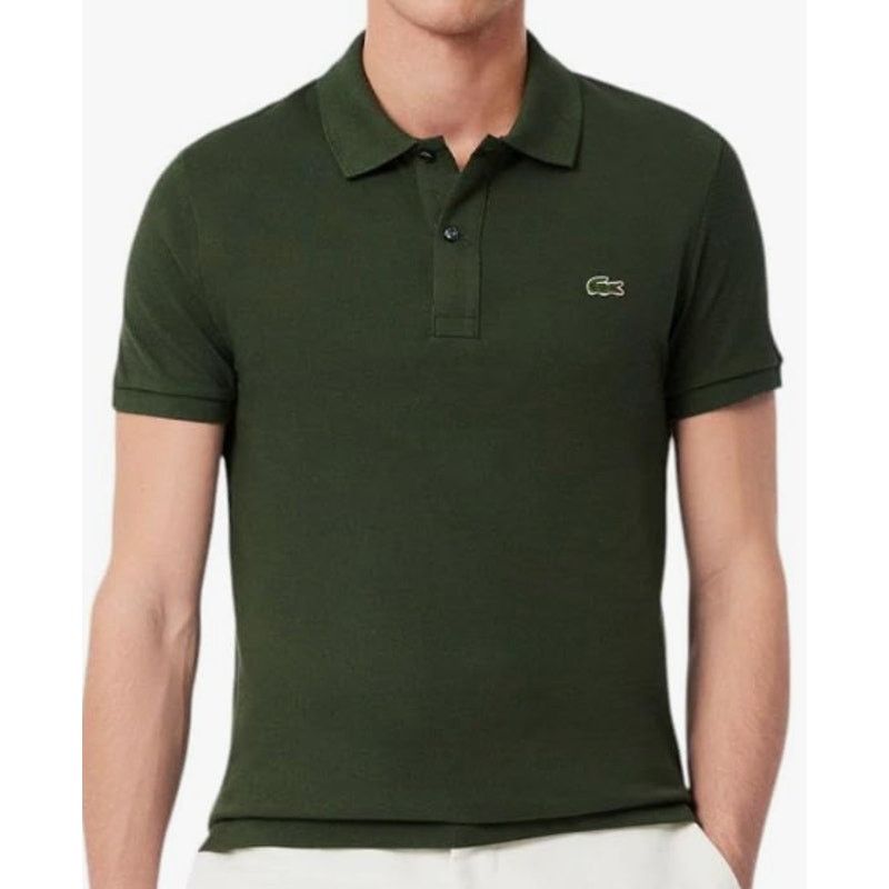 Lacoste Lacoste Men's Short Sleeve Classic Pique Polo Shirt Green L Size US XL / EU 56 / 4 - 3 Thumbnail
