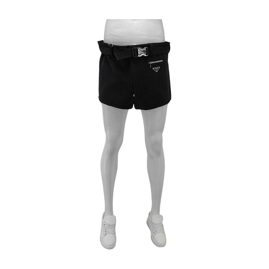 Prada Prada Triangle Logo Belted Shorts Size 36 Size US 36 / EU 52 - 1 Thumbnail