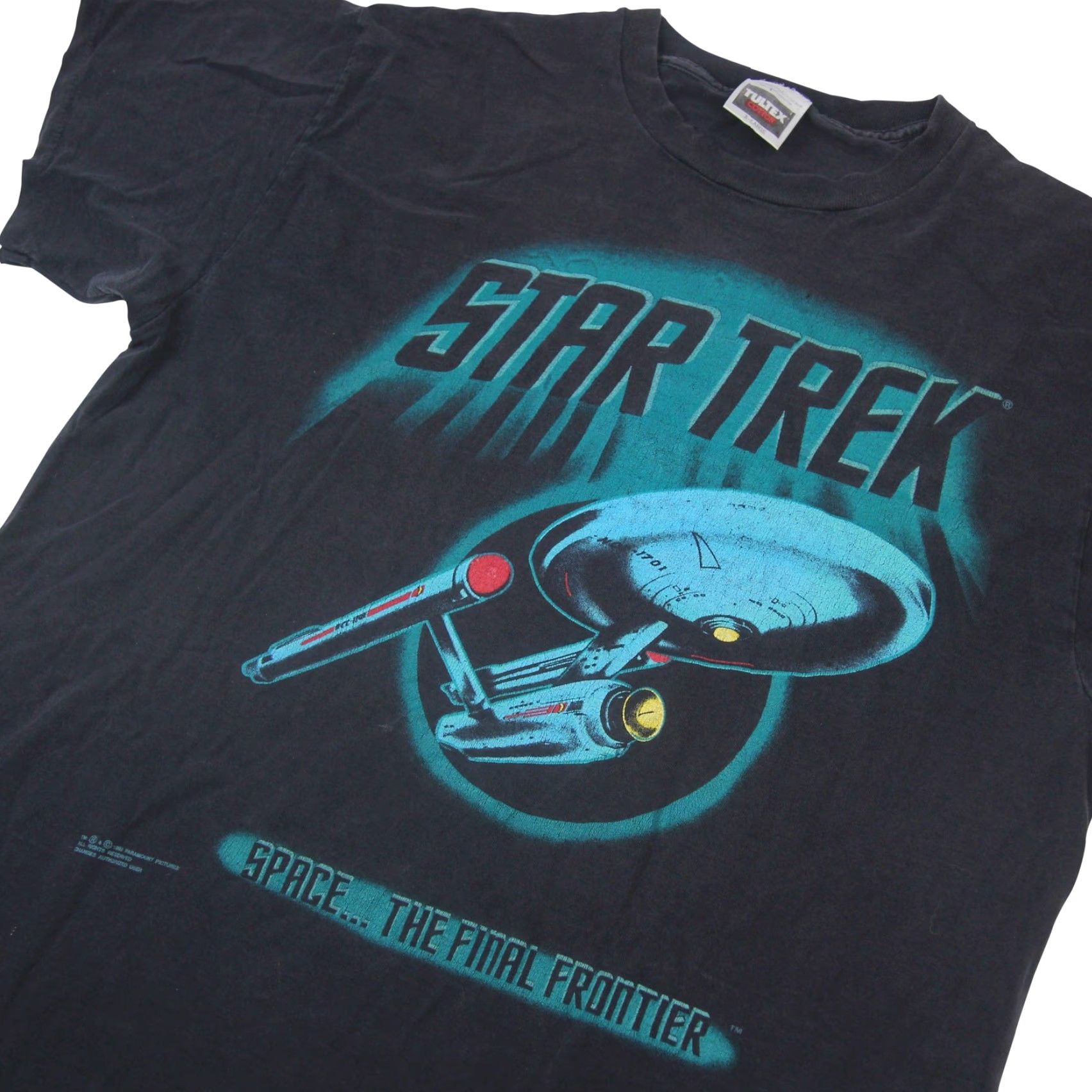 Vintage VINTAGE Star Trek Space.. the Final Frontier XL T-Shirt Black Mens XL Front/Back Graphic Shirt Size US XL / EU 56 / 4 - 3 Thumbnail