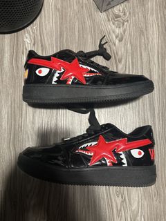 A bathing ape bapesta best sale shark black