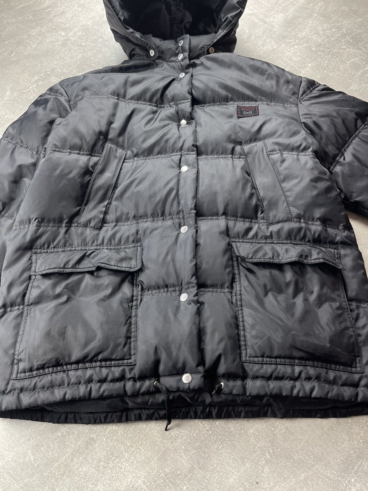 Dolce & Gabbana Dolce & Gabbana D&G 90s Hooded Puffer Jacket Black Size US S / EU 44-46 / 1 - 10 Thumbnail