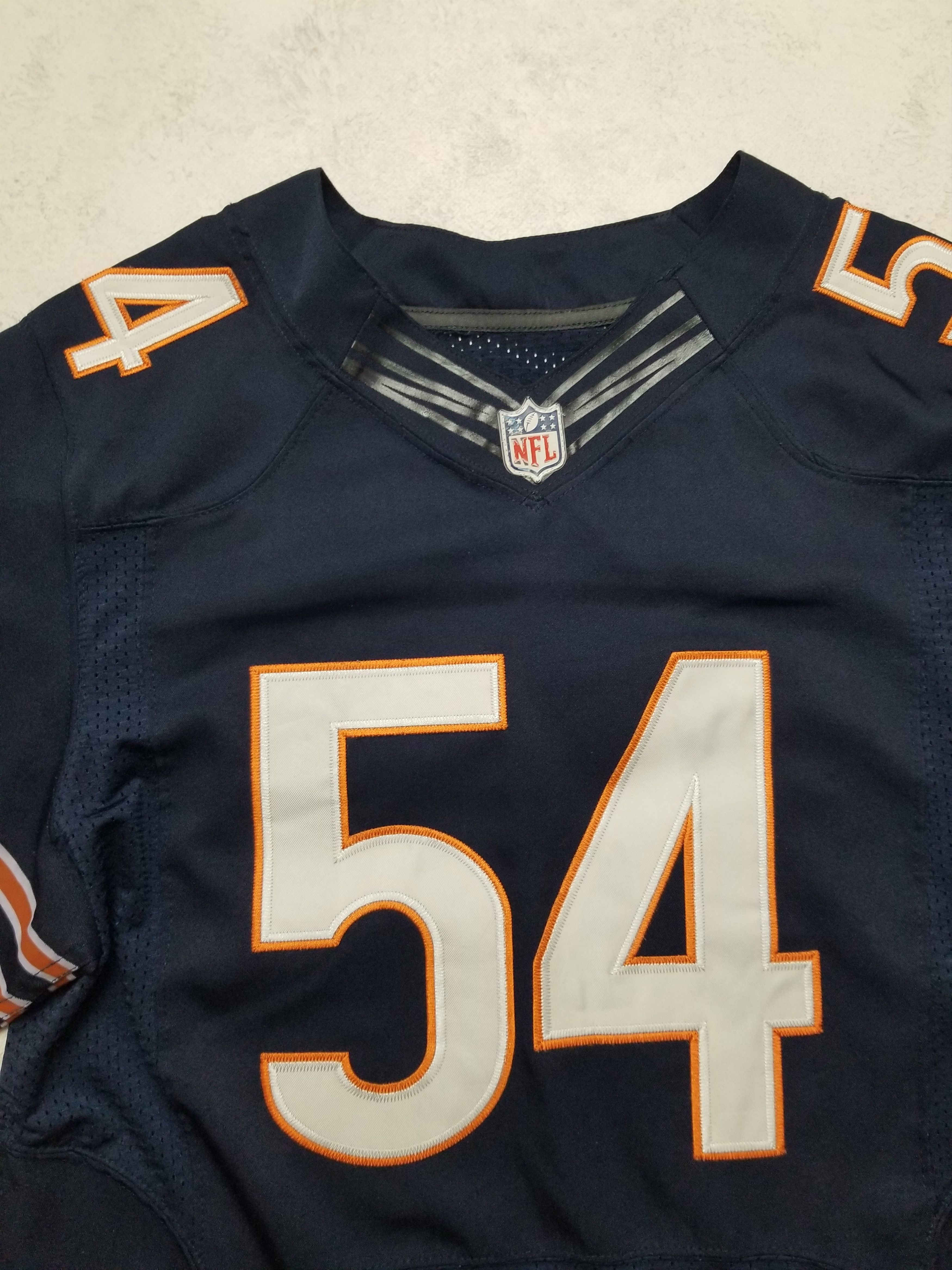 Nike On Field Elite Brian Urlacher #54 Sewn Chicago Bears Jersey Size US S / EU 44-46 / 1 - 13 Thumbnail