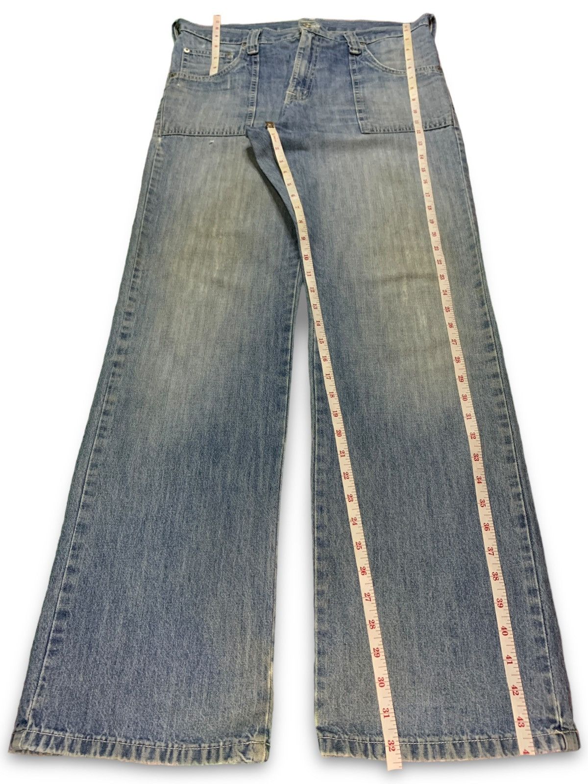 Japanese Brand Vintage Japanese Brand Faded Distressed Baggy Jeans Size US 34 / EU 50 - 12 Thumbnail