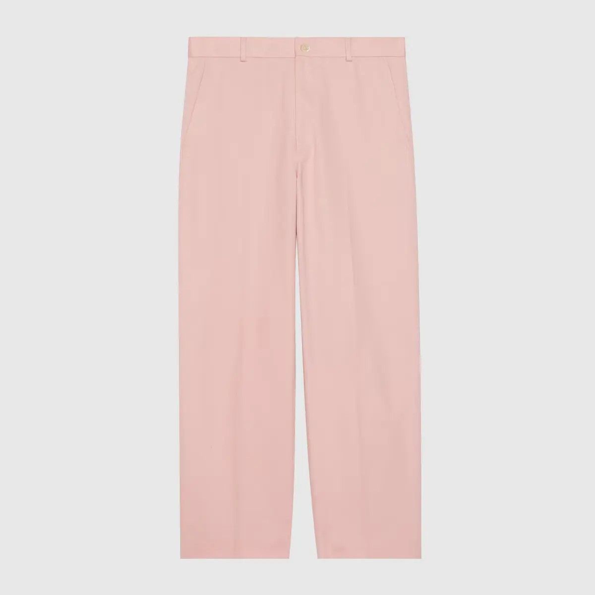 Gucci o1loc1c0925 Cotton Drill Trousers With Label in Pink Size US 32 / EU 48 - 1 Preview