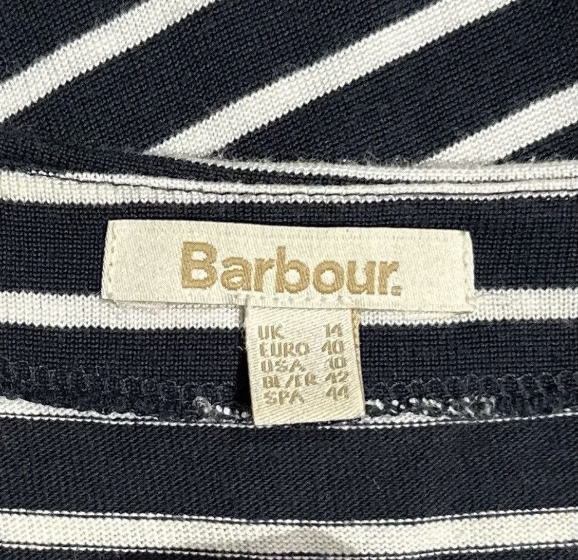 Barbour Barbour Women's Striped Dress Long Sleeve Size US 10 Size L / US 10 / IT 46 - 6 Thumbnail