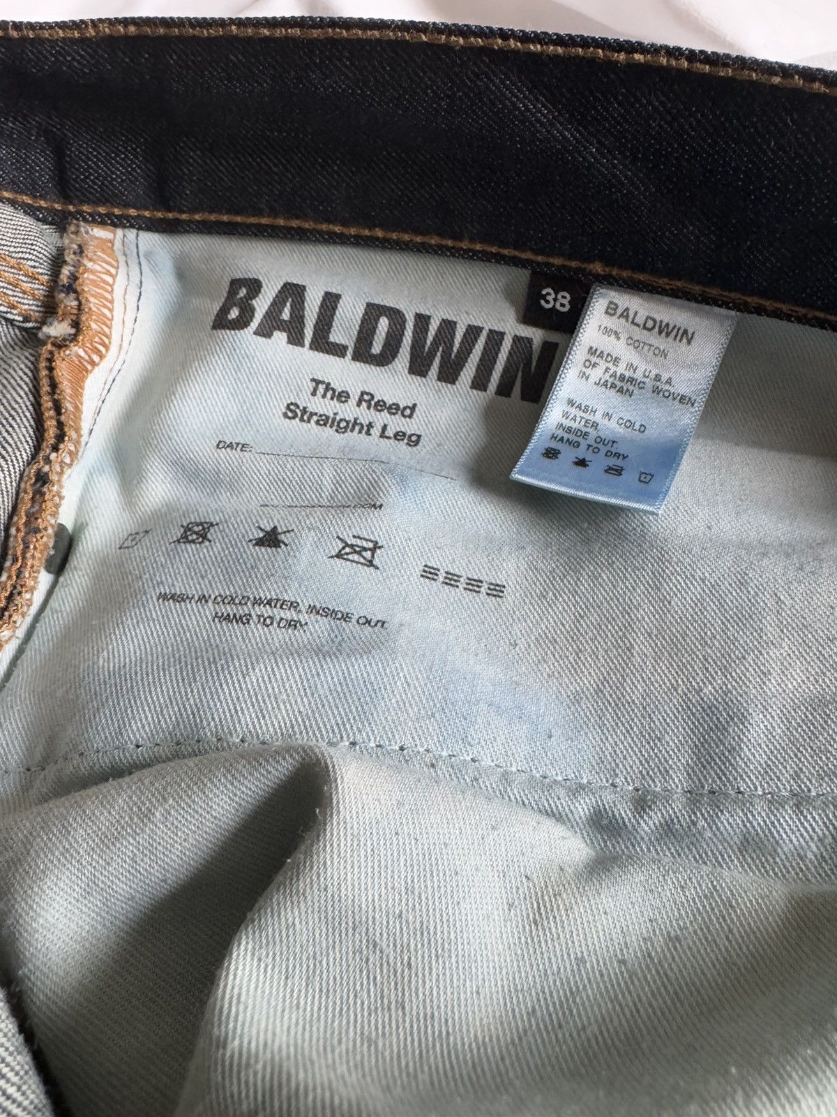 Baldwin Baldwin KC Straight Leg 38 Jeans Size US 38 / EU 54 - 4 Thumbnail