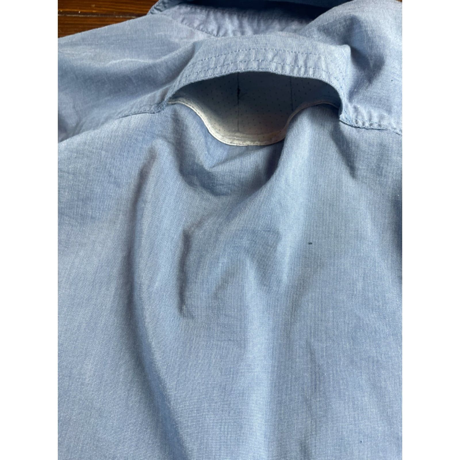 Wrangler Wrangler Shirt Men's XL Blue Metal Buttons Regular Fit Long Sleeve Button-Up Vented Size US XL / EU 56 / 4 - 3 Thumbnail