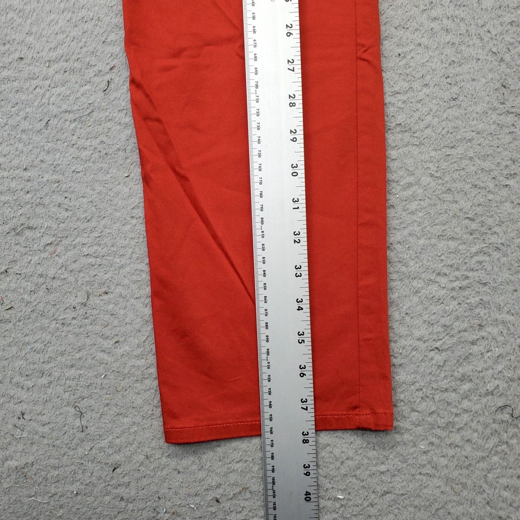 Calvin Klein Calvin Klein Jeans Womens Size 29 Red Denim 5 Pockets Dark Wash Slim Fit 5-Pocket Design Jeans Size 29" - 3 Thumbnail