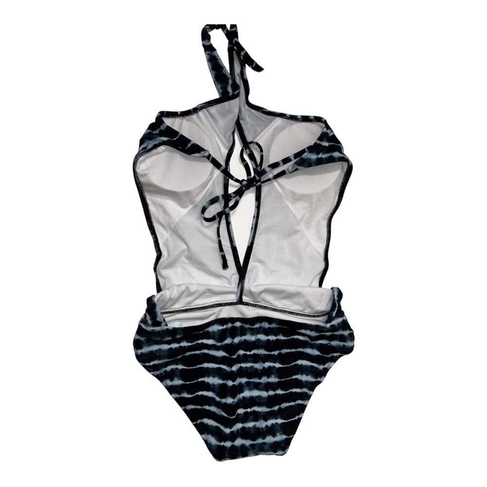 Designer NWOT Tie Dyed Low Plunge One Piece Swimsuit Large Size ONE SIZE - 4 Thumbnail