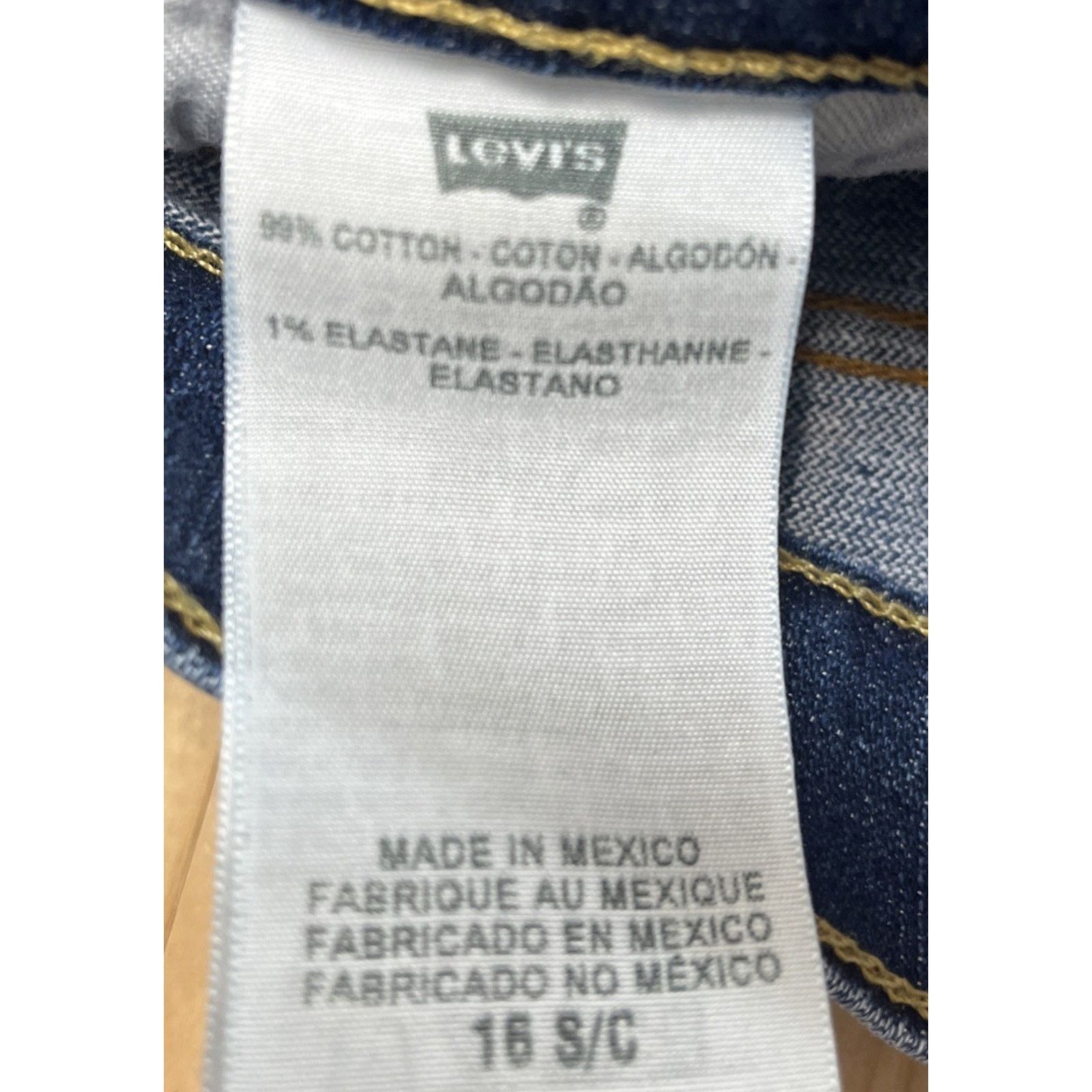 Levi's Y2K Levis 515 Jeans Sz 16 Boot Cut Blue Denim Cotton Women Size 38" / US 16 / IT 52 - 4 Thumbnail