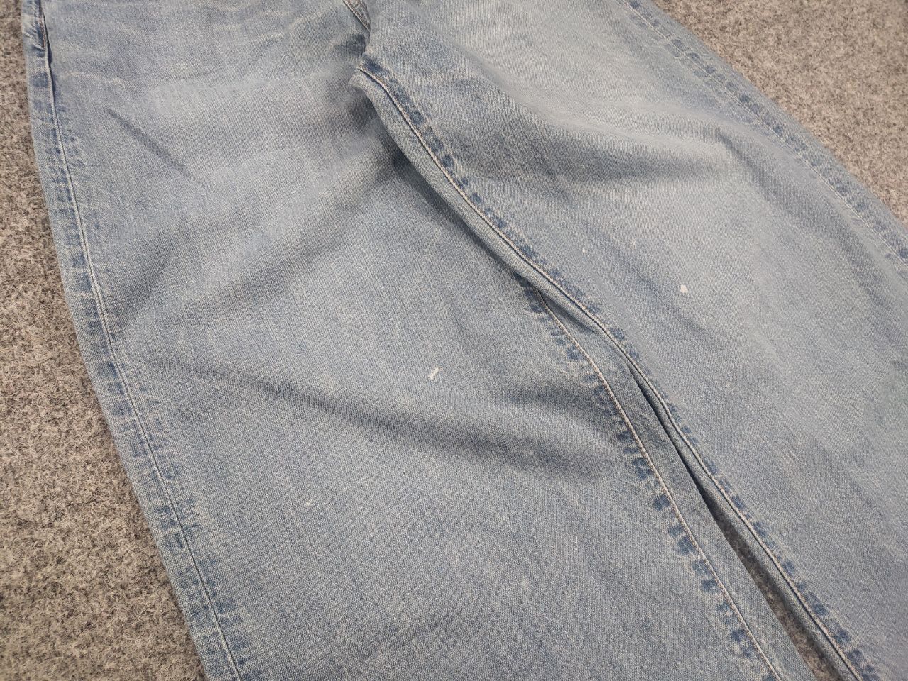 Japanese Brand Ungrid 2114071 Vintage Japan Wide Leg Baggy Distressed Jeans Size 26" / US 2 / IT 38 - 8 Thumbnail