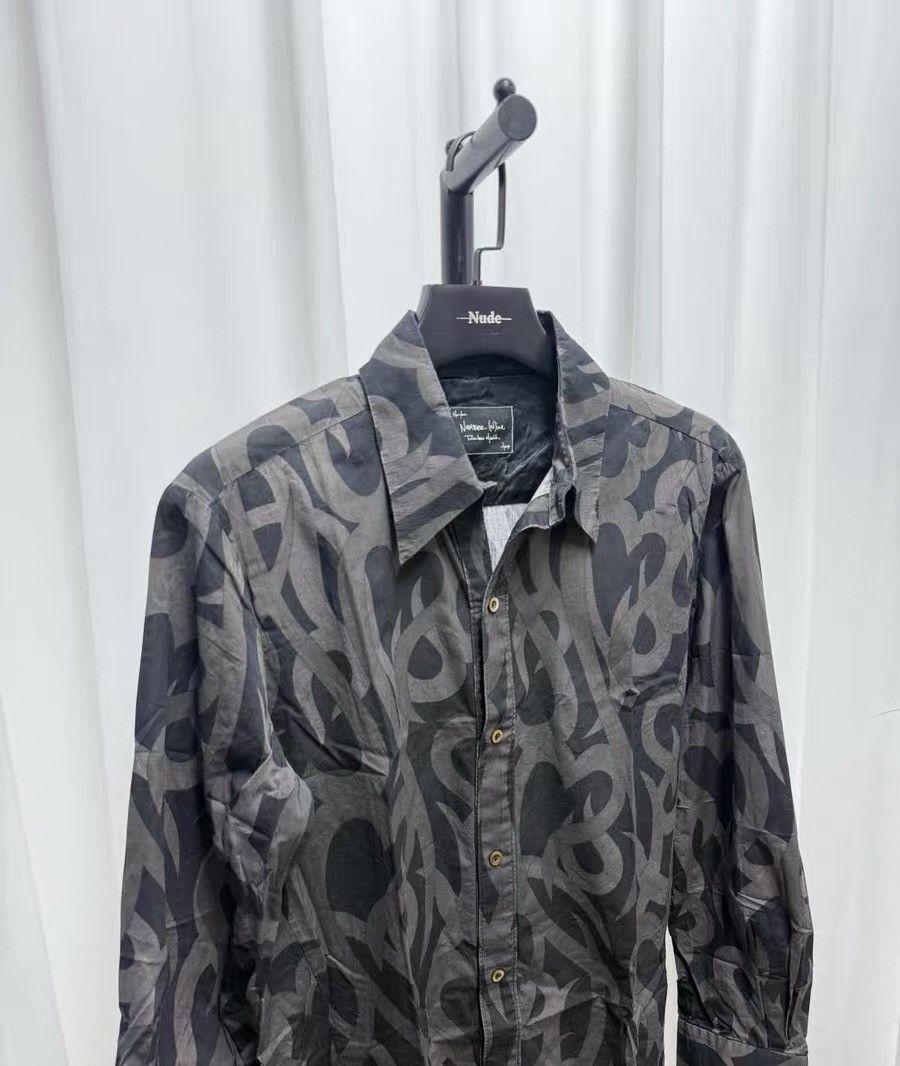 Number (N)ine Number (N)ine 04SS Thorn Long Shirt, Size 4 Size US L / EU 52-54 / 3 - 5 Thumbnail