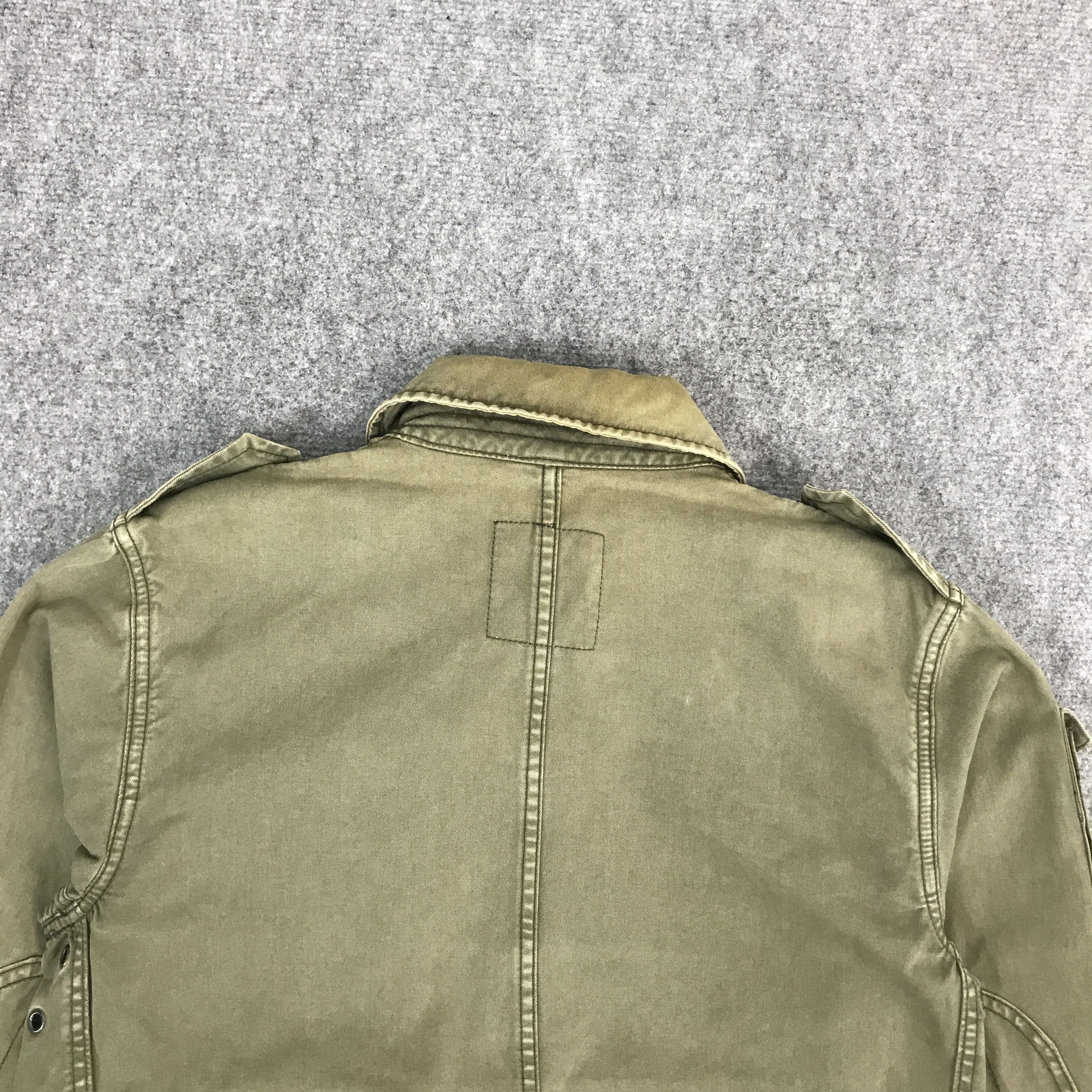 Japanese Brand BACK NUMBER ARMY STYLE FADED JACKET Size US S / EU 44-46 / 1 - 4 Thumbnail